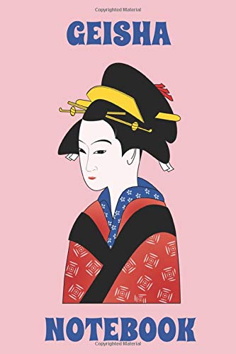 Geisha - Notebook - Pink - Blue - College Ruled - Visarem Publishing