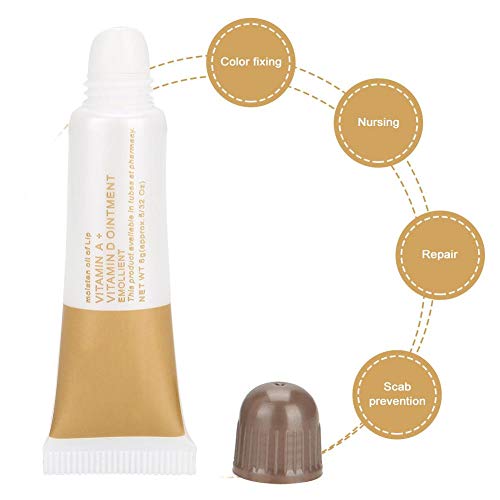 Gel de Reparación de Enfermería para Tatuajes, a & D Crema para el Cuidado Posterior del Tatuaje Antiescaras para Labios de Cejas, Gel de Reparación 5 Piezas(Color café AD aceite (5 piezas))