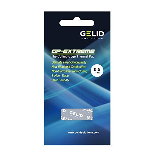 Gelid Solutions GP-Extreme 12W/m·K Compuesto - Disipador de Calor (Gris, 80 mm, 40 mm, 0,5 mm)