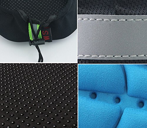 Generic ciclismo 3d silicona Gel grueso suave cojín bicicleta de montaña sillín de bicicleta asiento Pad 4 colores opcionales, azul