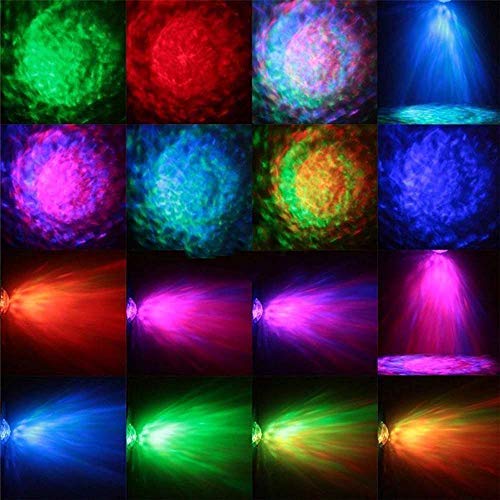 GENGJ-lampe Mini luz de Discoteca, luz de Escenario LED Que Cambia de Color, Efecto de Onda de Agua, con Sonido controlado a Distancia, Discoteca KTV Club Fiesta Entertainment