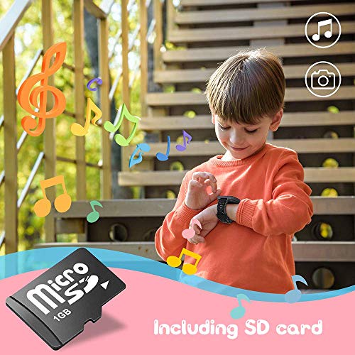 Genrics Reloj Inteligente niño, Smartwatch para Niños SOS Teléfono Música Cámara 7 Juegos para 3-12 Niño y Niña Regalo de cumpleaños, Soporta 4G/2G Tarjetas Micro SIM(Rosa)