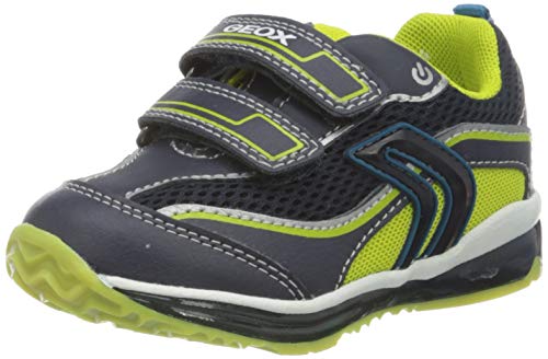 Geox B Todo Boy A, Zapatillas para Bebés, Azul (Navy/Lime C0749), 22 EU
