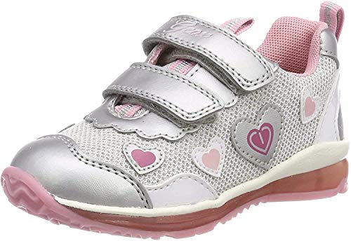 Geox B Todo Girl A, Zapatillas para Bebés, Plateado, 22 EU