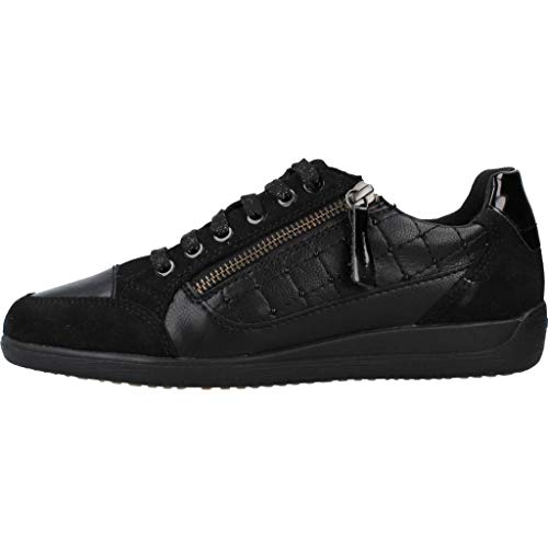 Geox D Myria A, Zapatillas para Mujer, Negro (Black C9999), 39 EU