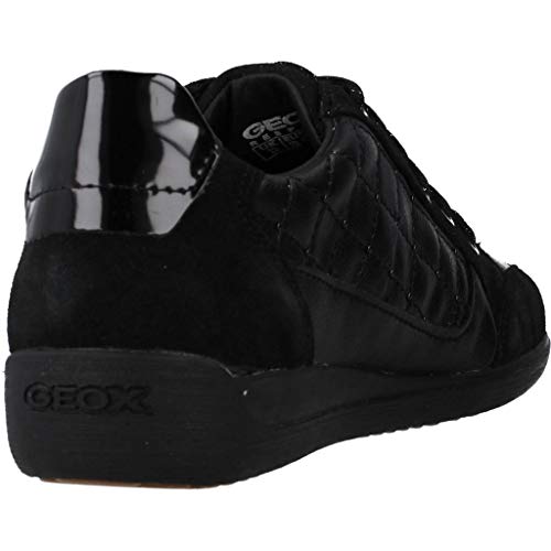 Geox D Myria A, Zapatillas para Mujer, Negro (Black C9999), 39 EU