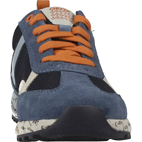 Geox J ALBEN Boy A, Zapatillas para Niños, Aul (Navy/Dk Orange C4218), 29 EU