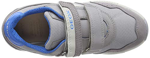 Geox J ALBEN Boy C, Zapatillas para Niños, Gris (Grey/Sky C1295), 36 EU