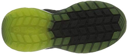 Geox J SPAZIALE Boy A, Zapatillas para Niños, Black/Lime, 28 EU