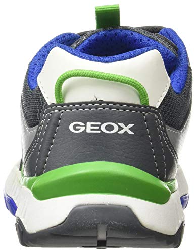 Geox J Tuono Boy A, Sneaker para Niños, (Grey/Royal), 27 EU