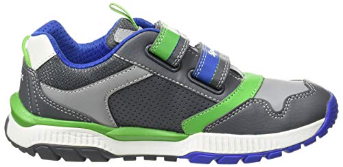Geox J Tuono Boy A, Sneaker para Niños, (Grey/Royal), 27 EU