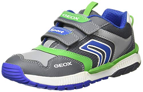 Geox J Tuono Boy A, Sneaker para Niños, (Grey/Royal), 27 EU