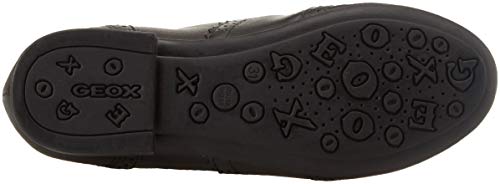Geox JR Plie' E, Zapatos de Cordones Oxford para Niñas, Negro (Black C9999), 40 EU