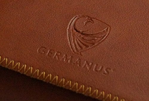 GERMANUS Estuche Bolsa Bolso de tabaco de cuero artificial, sin cuero, Made in EU - Pocket Fuscus