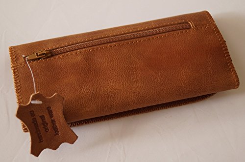 GERMANUS Estuche Bolsa Bolso de tabaco de cuero genuino, Made in EU - Albrunus