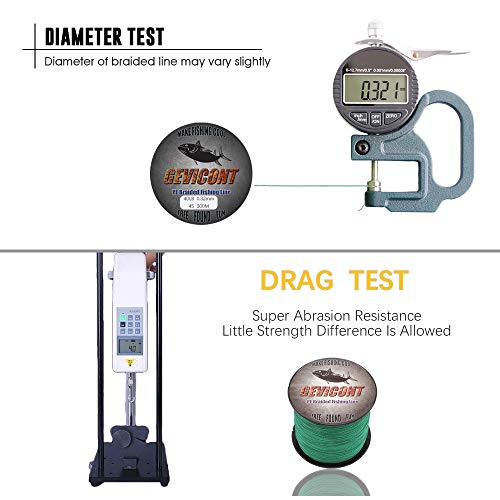 GEVICONT Gevicon - Sedal de Pesca Trenzada de Polietileno, 4 Hilos, 1500 m, 1640 Yardas, 6 Libras, 100 Libras, Amarillo, 1640Yds(1500m)-40lb(18.1kg)-0.32mm