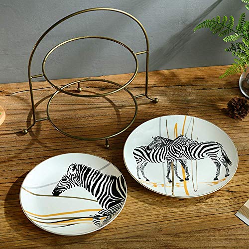 GHJA Soporte para Pasteles de Varias Capas, Creativo Plato de Frutas para el hogar, Sala de Estar, Plato de Postre de cerámica para el té de la Tarde, Adecuado para Bodas, cumpleaños, Actividades