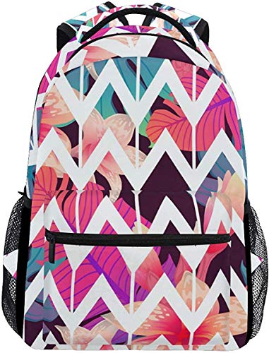 G.H.Y Resumen Exótico Tropical Palmera Follaje Elegante Mochila Escolar Computadora Portátil Mochilas Bolsas Universitarias Mochila Bolsa de Viaje Senderismo Camping Mochila