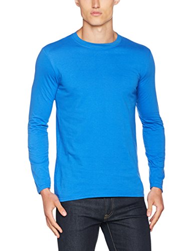 Gildan Soft Style L, Camiseta para Hombre, Azul (Royal), Small