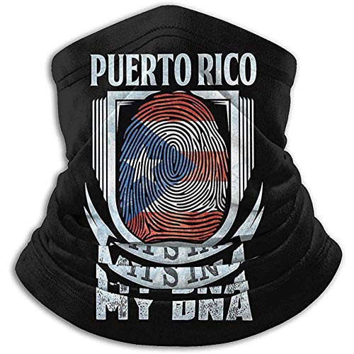 Giles John Calentador De Cuello Puerto Rico Está En Mi ADN Bandera De Puerto Rico Bufanda A Prueba De Viento Pasamontañas Máscara De Esquí Mascarilla Sombreros Sombreros Gorros Calentador De Cuello