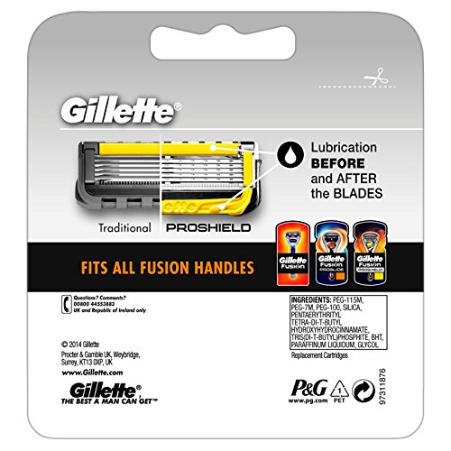 Gillette Fusion Proshield Pack de 4 cuchillas