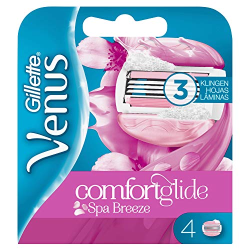Gillette Venus ComfortGlide Spa Breeze - Cuchillas de afeitar para mujer (4 unidades)