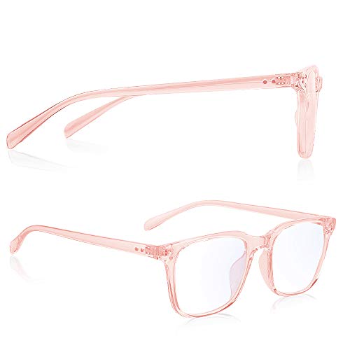 Gimdumasa gafas ordenador gaming pc uv luz filtro proteccion azul mujer hombre para antifatiga GI799 (Rosado)