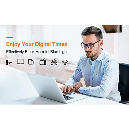 Gimdumasa gafas ordenador gaming pc uv luz filtro proteccion azul mujer hombre para antifatiga GI799 (Rosado)