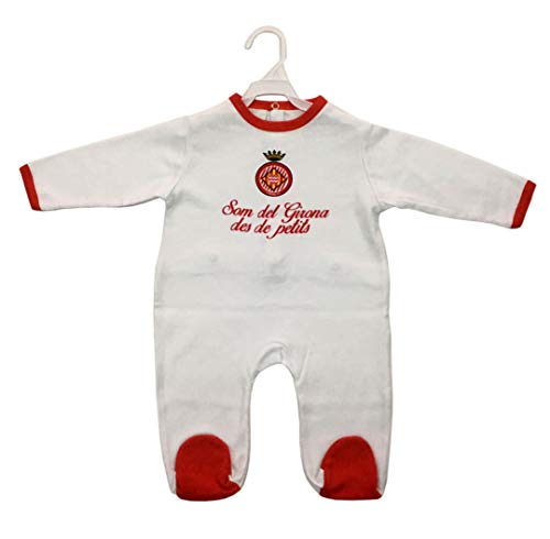 GIRONA FC Pelgir Pelele, Unisex bebé, Blanco, 18