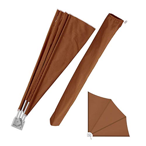 GJZhuan Toldo de Privacidad de Balcón de 140 x 140 cm, Protección Solar Impermeable contra El Viento Pantallas Protectoras, Fáciles de Instalar