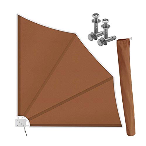 GJZhuan Toldo de Privacidad de Balcón de 140 x 140 cm, Protección Solar Impermeable contra El Viento Pantallas Protectoras, Fáciles de Instalar