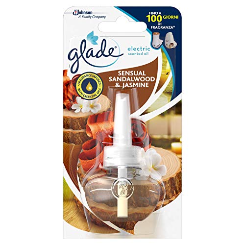 Glade - Difusor de aceites esenciales eléctrico Sándalo, Bali y jazmín con Ricarica