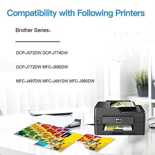 GLEGLE LC3211 LC3213 Cartuchos Tinta Brother 5 Multipack Reemplazo para Brother DCP-J572DW MFC-J491DW MFC-J497DW DCP-J772DW DCP-J774DW, MFC-J890DW MFC-J895DW (2 negro,1 cian, 1 magenta 1 amarillo)