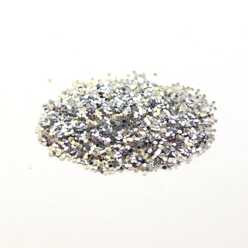 Glitterexpress Brillantina, Plateado, 250 g
