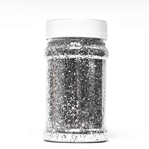 Glitterexpress Brillantina, Plateado, 250 g