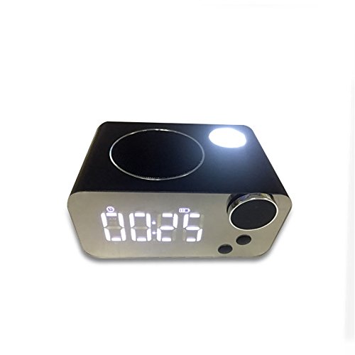 Global Brands Online Almizclado DY39 Smart Mirror LED Pantalla Alarm Reloj Wireless Bluetooth Altavoz con FM Radio Función