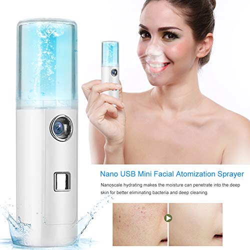 GLOGLOW Facial Steamer USB Handy Nano Sprayer Cool Hidratación Hidratante Niebla Atomización para Home Face Sauna SPA
