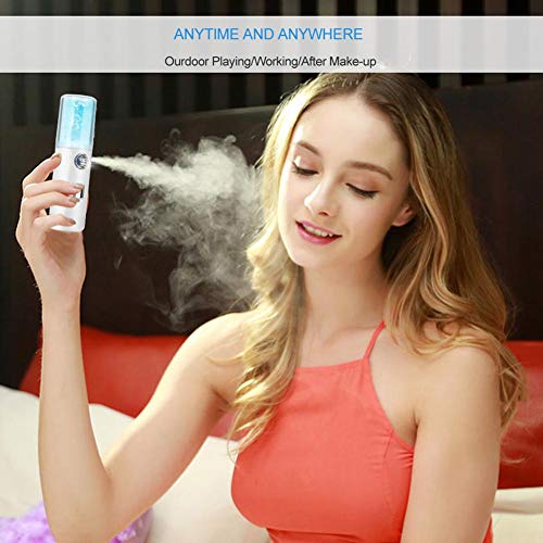 GLOGLOW Facial Steamer USB Handy Nano Sprayer Cool Hidratación Hidratante Niebla Atomización para Home Face Sauna SPA
