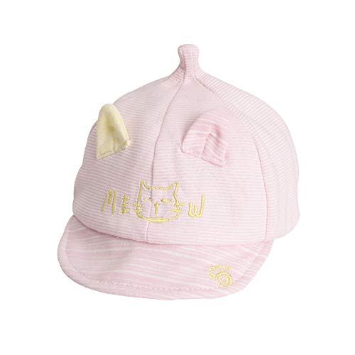 Gorra con Visera para niños Primavera y Verano Gorra de béisbol de bebé de Dibujos Animados Coreanos Sombrero de Sol para bebé con Protector Solar de algodón