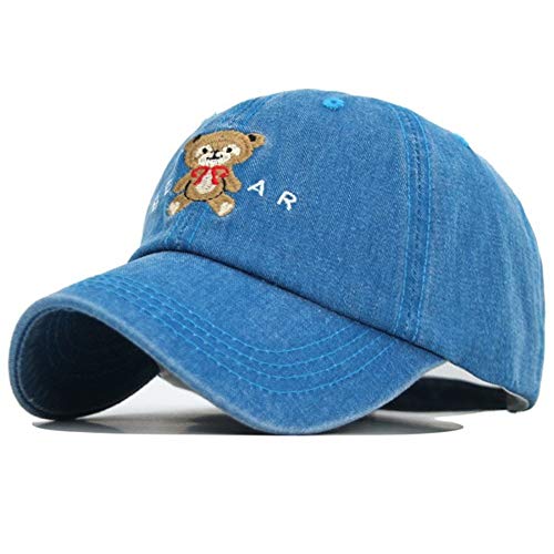 Gorra de béisbol de algodón para hombre, con diseño de gorras, bordado, color azul