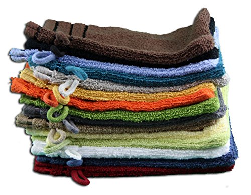 Gözze Manopla de baño, algodón Rizado, petróleo, 17 x 24 cm