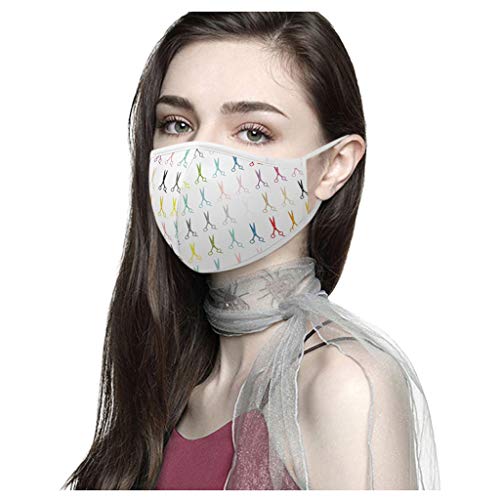 Gpure Bonitas Mujer 3D Lavables Filtro Insertable ?Á????????? Adulto Anti Niebla Variedad Opciones Impresión De Fotografías Reutilizables Exteriores Sport Bufanda (G)