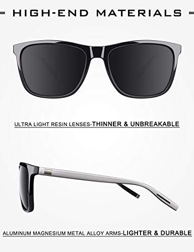 GQUEEN Gafas de sol polarizadas Clásico Retro para Hombre y Mujer UV400 GQ33