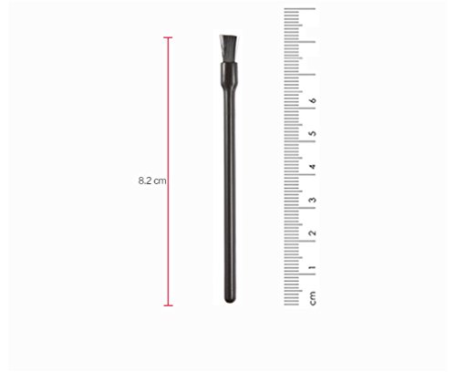 Gracelaza 100 Piezas Desechable Varitas de Brillo Pincel de Labios del Aplicador Kits de Maquillaje, Negro