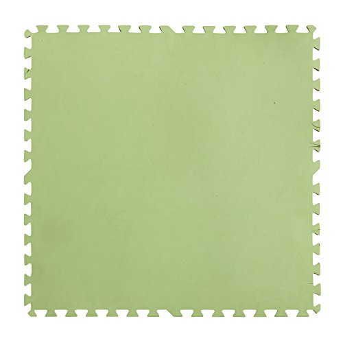 Gre MPF819 - Protector de Suelo para Piscina, 9 piezas, Color Verde, 4,5 mm de Grosor