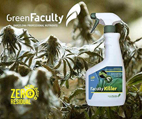 GreenFaculty Faculty Killer: Insecticida, Fungicida, Acaricida, Antiplagas Natural Ecológico Listo para Usar líquido 750 mL. Triple Acción. Cero Residuos
