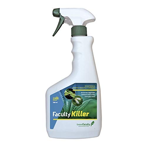 GreenFaculty Faculty Killer: Insecticida, Fungicida, Acaricida, Antiplagas Natural Ecológico Listo para Usar líquido 750 mL. Triple Acción. Cero Residuos