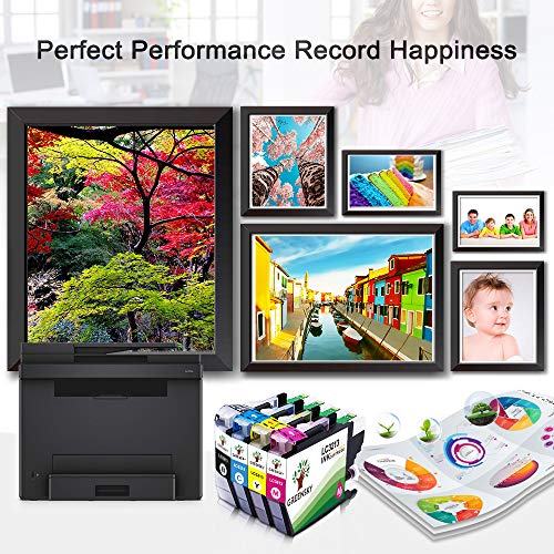 GREENSKY LC3213 LC-3213 Cartucho de Tinta de Repuesto Compatible con Brother MFC-J890DW MFC-J895DW MFC-J497DW DCP-J772DW J572DW J774DW 4 Paquete (1 Negro, 1 Cian, 1 Magenta, 1 Amarillo)
