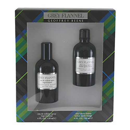 Grey Flannel De Geoffrey Beene Para Hombres 2 Pza. Set De Regalo ( Eau De Toilette Vaporizador 4.0 Oz + Loción Después Del Afeitado 4.0 Oz )