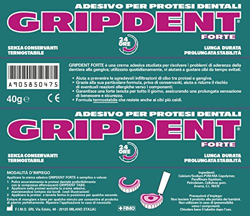 Gripdent Crema súper adhesiva para dientes – 40 g
